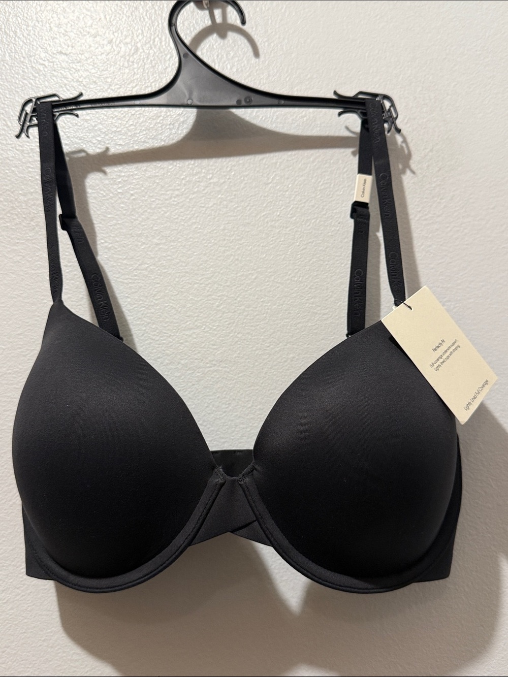 Calvin Klein 30DD Perfectly Fit Lightly Lined Full Coverage Black Bra - Picture 3 of 5